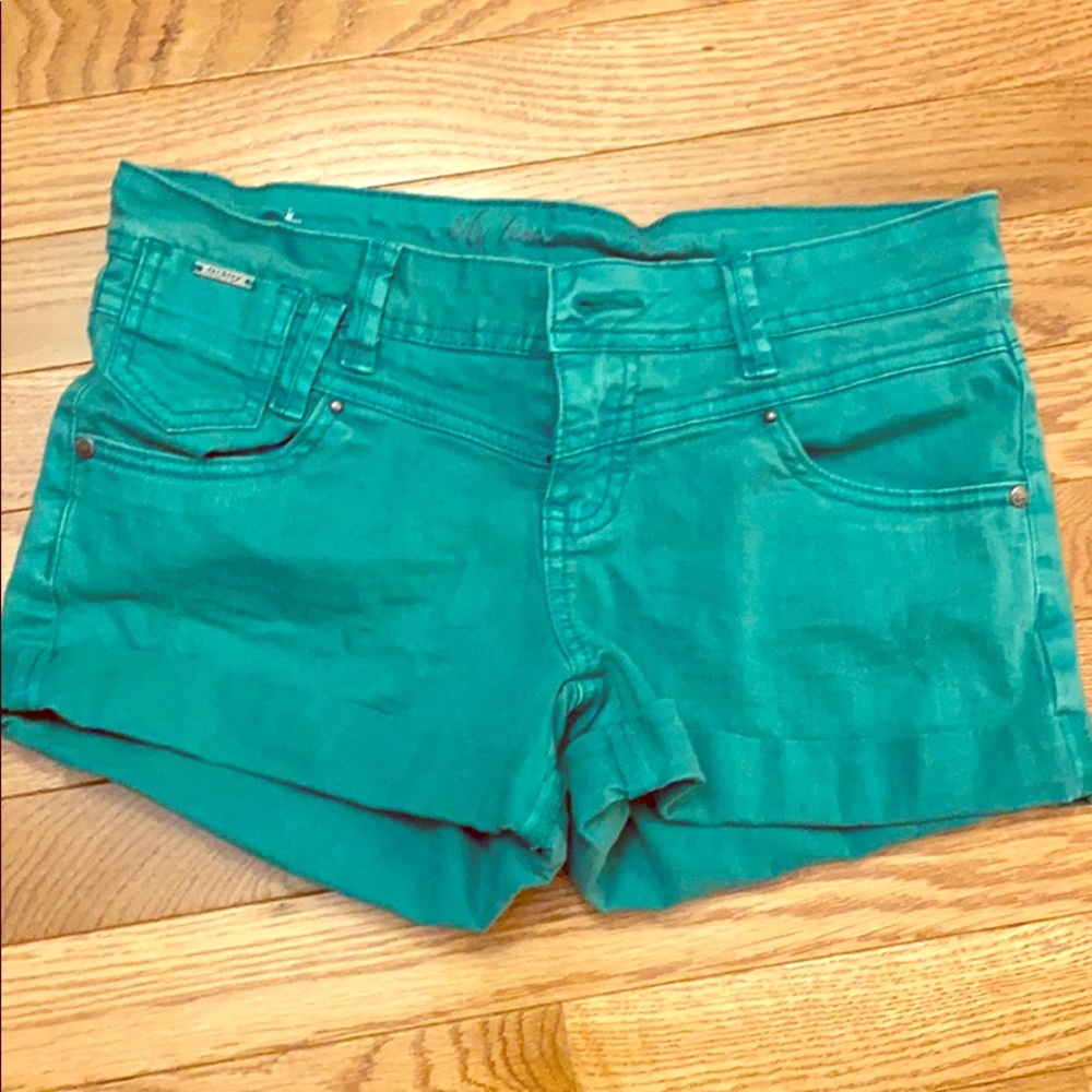 Green shorts